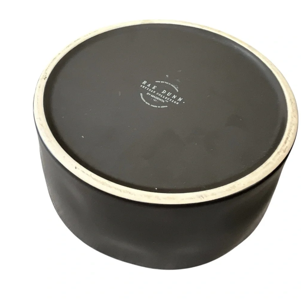 Rae Dunn Halloween Dog Bowl & Treat Canister Set “HOWLOWEEN” Black Orange